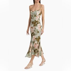 Reformation Aiko Midi Dress in Fauna